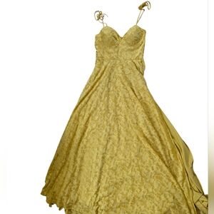 Windsor Yellow Lace Formal Dress Womens Size Large Prom Bridesmaid Wedding